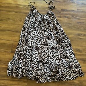 Mikoh Leopard Print Midi Dress